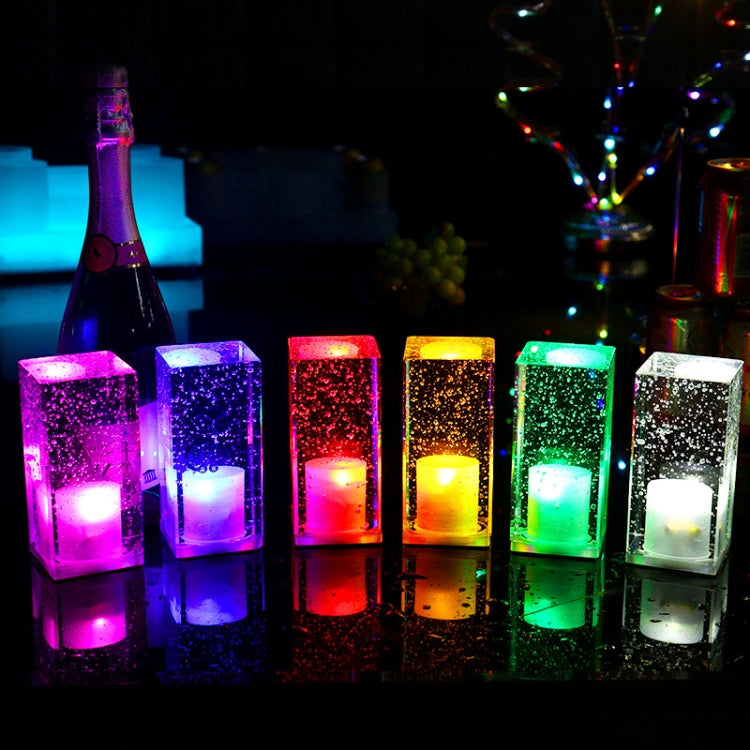 Square Colorful LED Crystal Lamp Bar Atmosphere Decorative Light (Lemon Yellow Light) - free shipping - PMc TechLife - Order now!