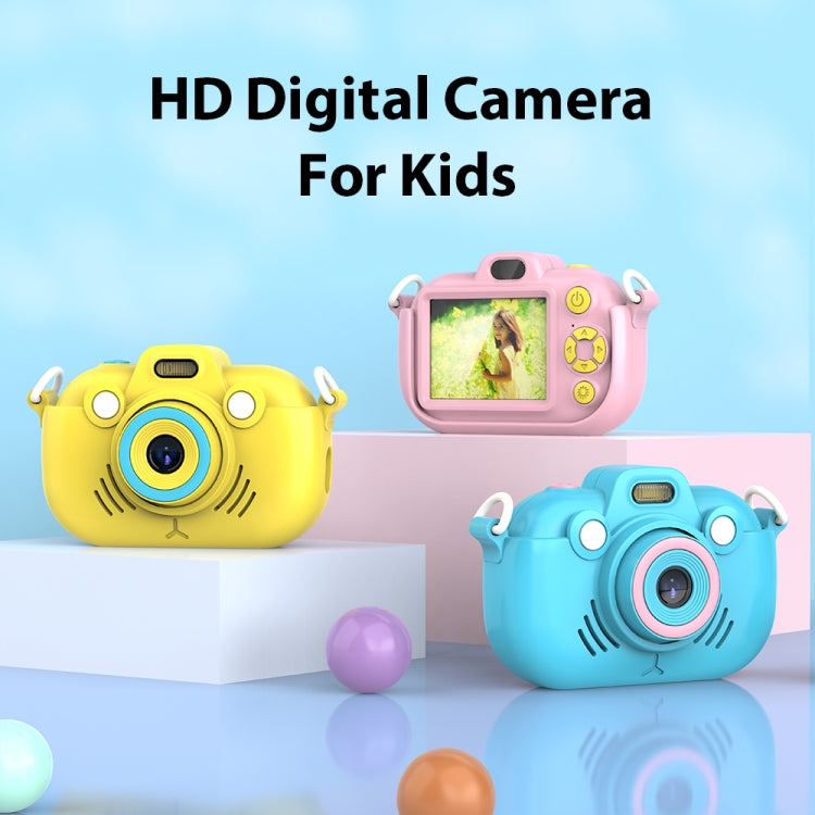 DC502 2.4-Inch 16X Zoom 2.7K Video Recording Children Digital Camera, Color: Blue + 32G(AU Plug) - Children Cameras by PMC Jewellery | Online Shopping South Africa | PMC Jewellery | Buy Now Pay Later Mobicred