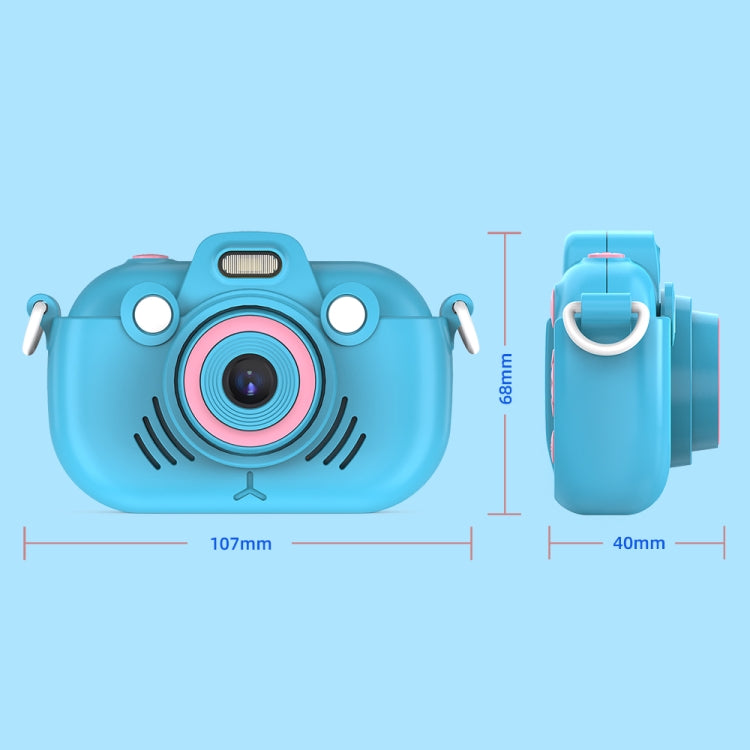 DC502 2.4-Inch 16X Zoom 2.7K Video Recording Children Digital Camera, Color: Blue + 32G(UK Plug) - Children Cameras by PMC Jewellery | Online Shopping South Africa | PMC Jewellery | Buy Now Pay Later Mobicred