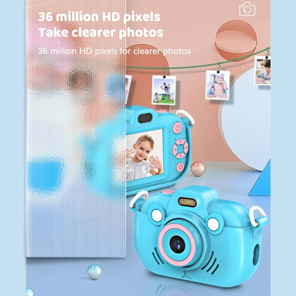 DC502 2.4-Inch 16X Zoom 2.7K Video Recording Children Digital Camera, Color: Blue No Card(EU Plug) - Children Cameras by PMC Jewellery | Online Shopping South Africa | PMC Jewellery | Buy Now Pay Later Mobicred