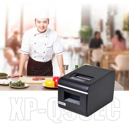 Xprinter XP-Q90EC 58mm Portable Express List Receipt Thermal Printer, Style:LAN Port(EU Plug) - Printer by Xprinter | Online Shopping South Africa | PMC Jewellery | Buy Now Pay Later Mobicred