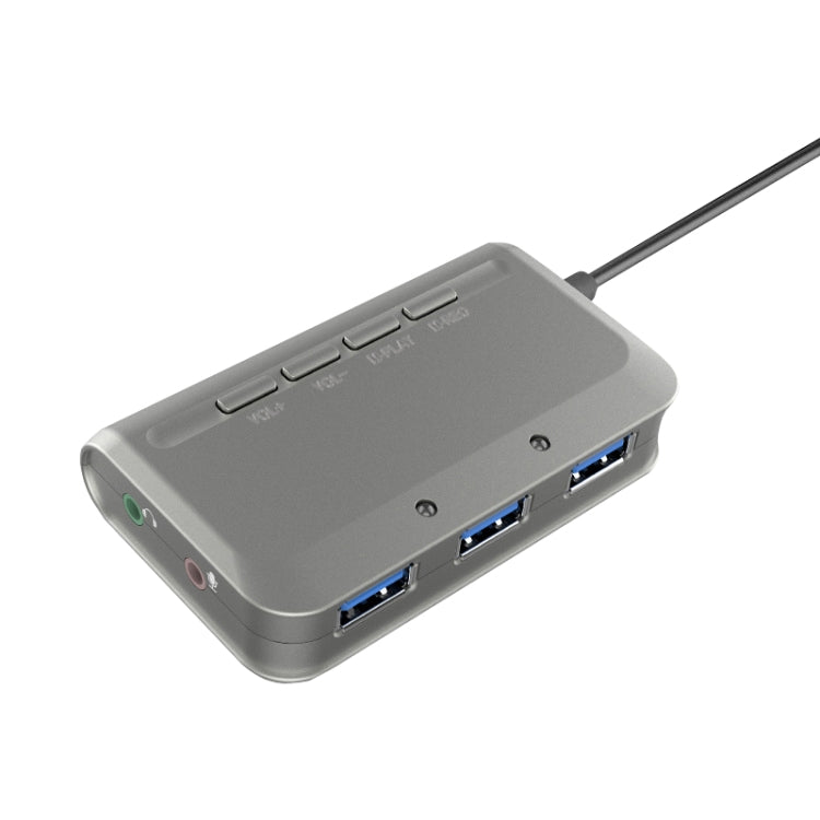 MB-103 USB 3.1 Three-Port Drive-Free HUB + 7.1 Voice Changer Sound Card High-Speed Docking Station, PS5 Voice Changer Sound Card Compatible with PS4 Headset, Cable Length: 1.2m(1 to 3) - USB 3.0 HUB by PMC Jewellery | Online Shopping South Africa | PMC Jewellery | Buy Now Pay Later Mobicred