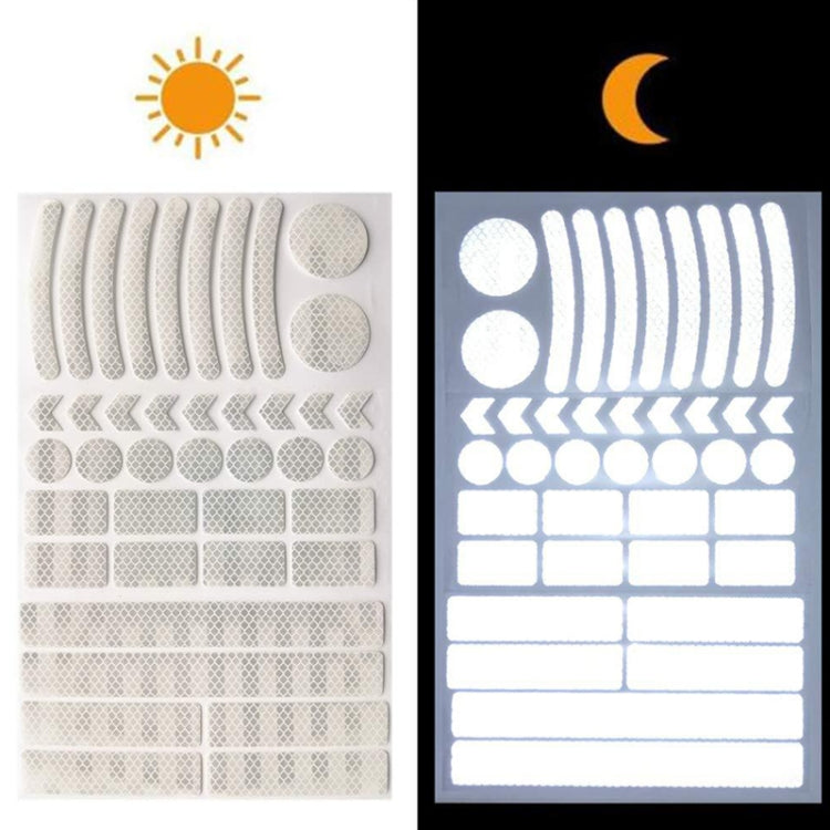 Bicycle Honeycomb Reflective Sticker Night Reflective Logo Grid Stripe Warning Strip(Blue) - Decorative Accessories by PMC TechLife | Online Shopping South Africa | PMC TechLife | Buy Now Pay Later Mobicred