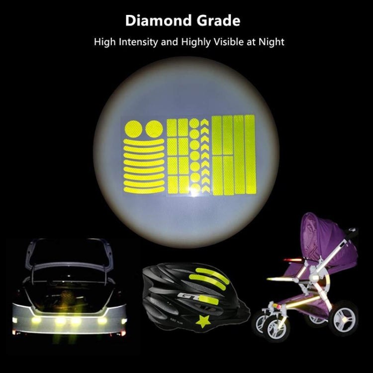 Bicycle Honeycomb Reflective Sticker Night Reflective Logo Grid Stripe Warning Strip(Blue) - Decorative Accessories by PMC TechLife | Online Shopping South Africa | PMC TechLife | Buy Now Pay Later Mobicred