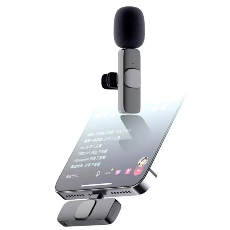 Lavalier Wireless Microphone Mobile Phone Live Video Shooting Small Microphone, Specification: 8 Pin Direct 1 To 1 - Microphone by PMC Jewellery | Online Shopping South Africa | PMC Jewellery | Buy Now Pay Later Mobicred