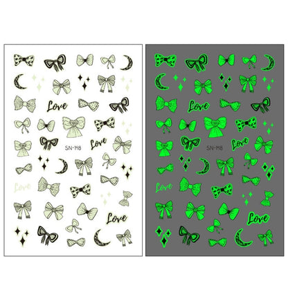 10 PCS Waterproof Sweat Proof Environmental Luminous DIY Nail Stickers(SN-148) - Nail Stickers by PMC Jewellery | Online Shopping South Africa | PMC Jewellery | Buy Now Pay Later Mobicred