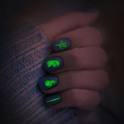 10 PCS Waterproof Sweat Proof Environmental Luminous DIY Nail Stickers(SN-147) - Nail Stickers by PMC Jewellery | Online Shopping South Africa | PMC Jewellery | Buy Now Pay Later Mobicred