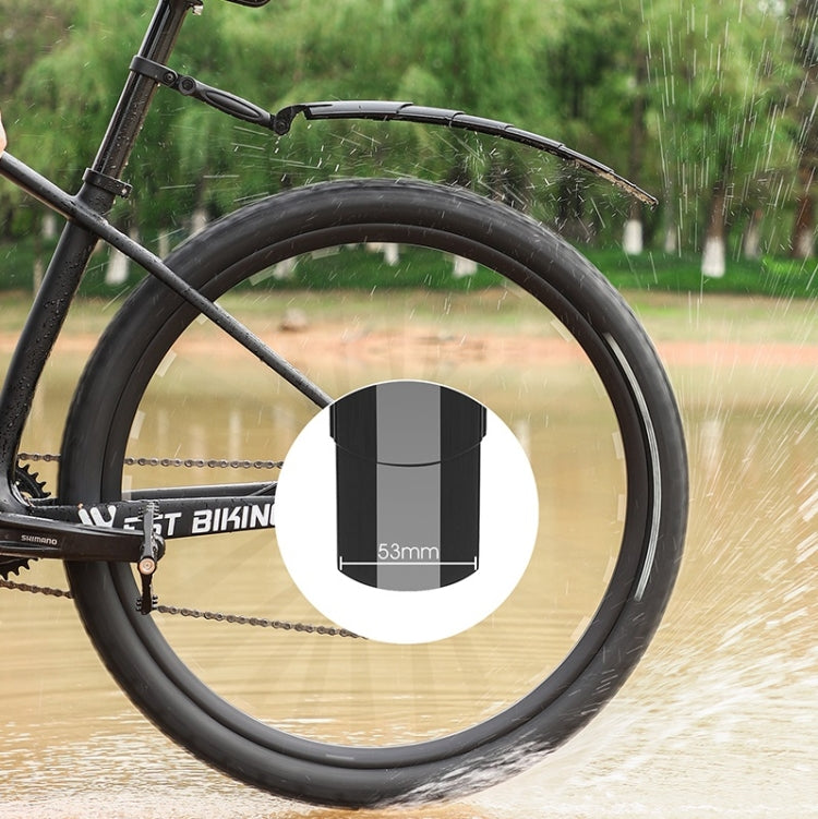 WEST BIKING Mountain Bike Retractable Folding Mudguards(Black) - Mudguards by PMc TechLife | Online Shopping South Africa | PMc TechLife | Buy Now Pay Later Mobicred