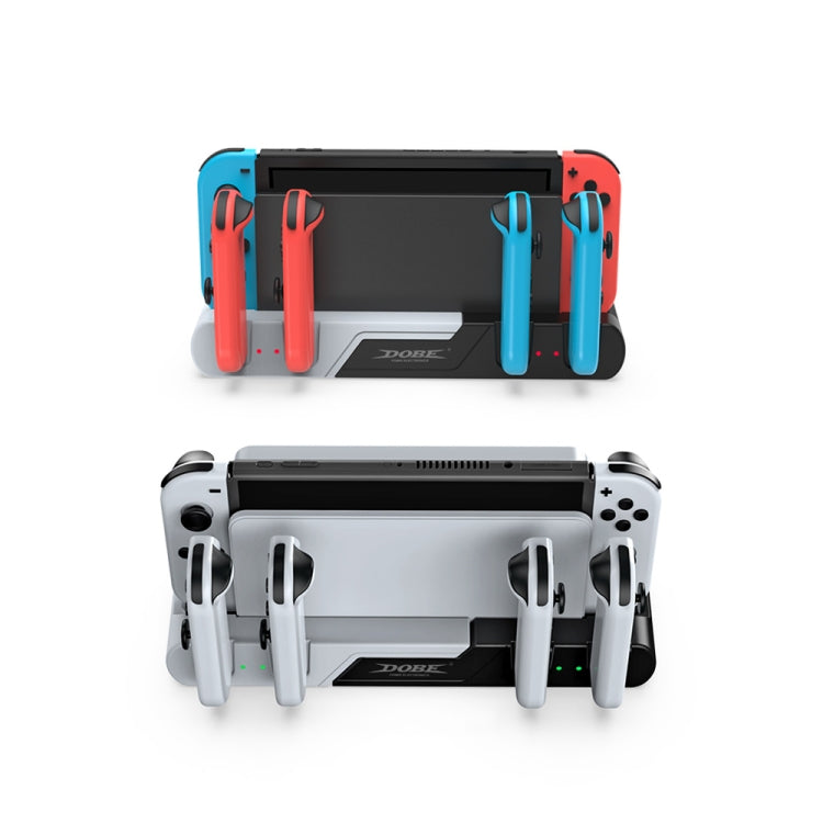 DOBE TNS-0122 4 In 1 Gamepad Charging Dock For Switch OLED(Red Black) - free shipping - PMC Jewellery - Order now!
