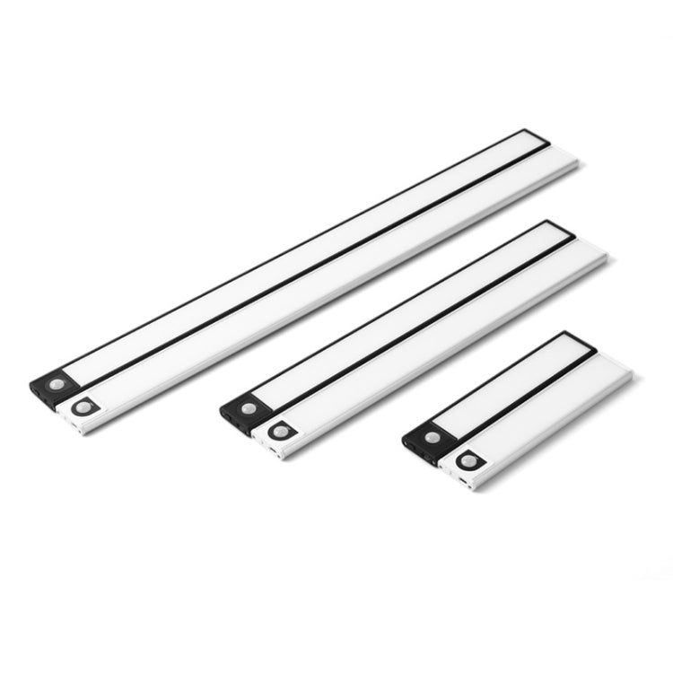 Intelligent Automatic Human Body Induction Wireless LED Lamp 80cm(Silver + Neutral Light) - Sensor LED Lights by PMC TechLife | Online Shopping South Africa | PMC TechLife | Buy Now Pay Later Mobicred