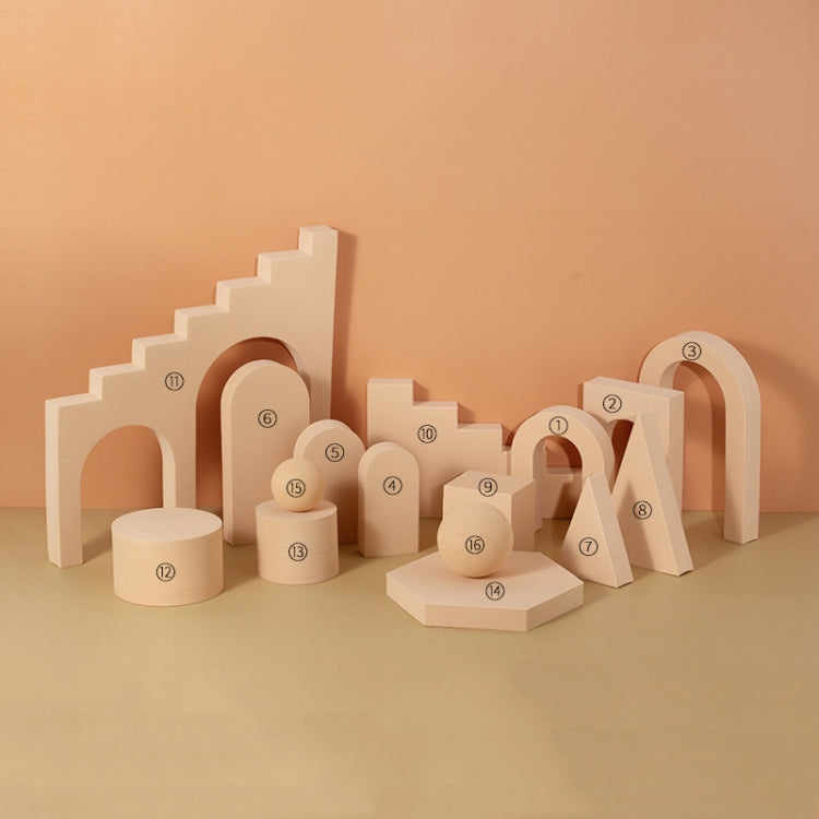 16 In 1 Photography Geometry Foam Cube Photo Studio Props(Complexion) - Geometric Props by PMC TechLife | Online Shopping South Africa | PMC TechLife | Buy Now Pay Later Mobicred