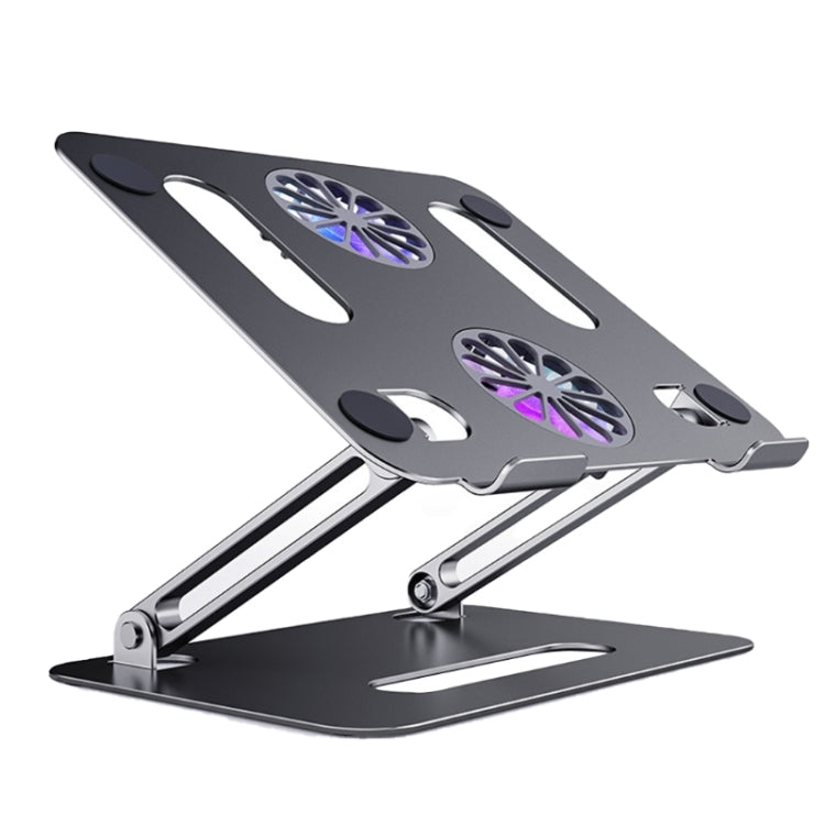 BONERUY P43F Aluminum Alloy Folding Computer Stand Notebook Cooling Stand, Colour: Grey - Cooling Pads by BONERUY | Online Shopping South Africa | PMC Jewellery | Buy Now Pay Later Mobicred