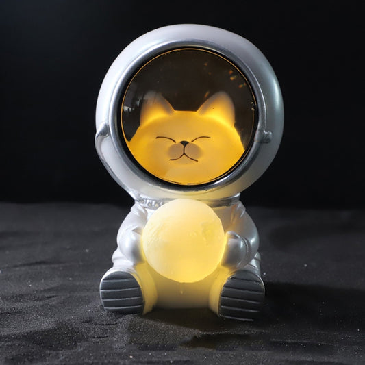 W1153 Resin Planet Night Light Home Decorations, Style: Kitten Astronaut - Night Lights by PMC Jewellery | Online Shopping South Africa | PMC Jewellery | Buy Now Pay Later Mobicred