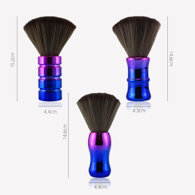 Electroplating Broken Hair Brush Haircut Neck Cleaning Brush(Four-section Silver) - free shipping - PMC TechLife - Order now!