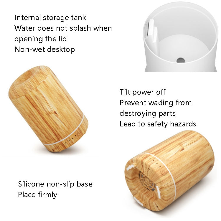 STB-105 Wood Grain Aromatherapy USB Air Purifier(Dark Wooden Grain) - Air Purifiers & Accessories by PMC TechLife | Online Shopping South Africa | PMC TechLife | Buy Now Pay Later Mobicred