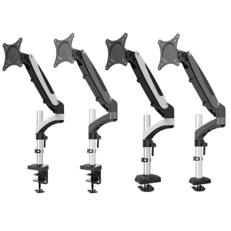 Gibbon Mounts Desktop Lifting Rotating Computer Monitor Stand, Specification Table Clip White GM112C - free shipping - PMC Jewellery - Order now!