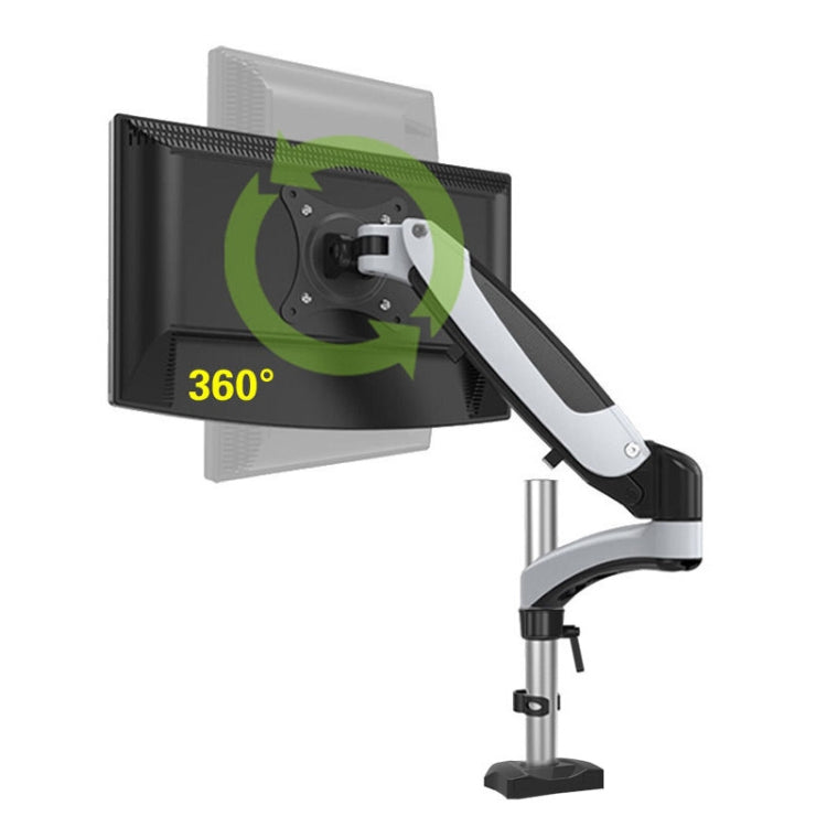 Gibbon Mounts Desktop Lifting Rotating Computer Monitor Stand, Specification Table Clip White GM112C - free shipping - PMC Jewellery - Order now!