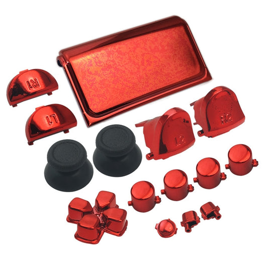 Electroplating Button Set For PS4 Slim(Red) - PS4 Spare Parts by PMC Jewellery | Online Shopping South Africa | PMC Jewellery | Buy Now Pay Later Mobicred