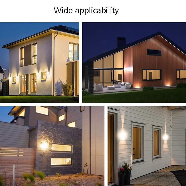 6 LEDs Garden Aluminum Double Head Wall Light(Warm White Light) - Wall Lamps by PMc TechLife | Online Shopping South Africa | PMc TechLife | Buy Now Pay Later Mobicred
