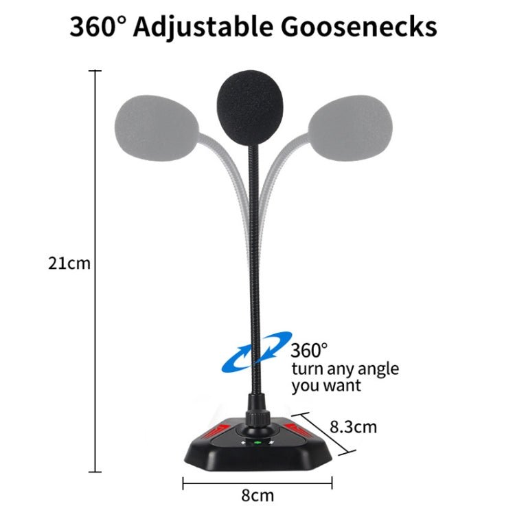 MI520 Desktop Computer Gooseneck Condenser Microphone USB Version with RGB Breathing Lamp - Microphone by PMC Jewellery | Online Shopping South Africa | PMC Jewellery | Buy Now Pay Later Mobicred