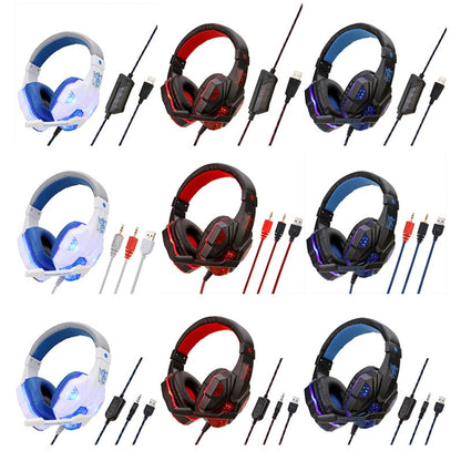 Soyto SY830 Computer Games Luminous Wired Headset, Color: For PC (Black Blue) - Multimedia Headset by Soyto | Online Shopping South Africa | PMC Jewellery | Buy Now Pay Later Mobicred