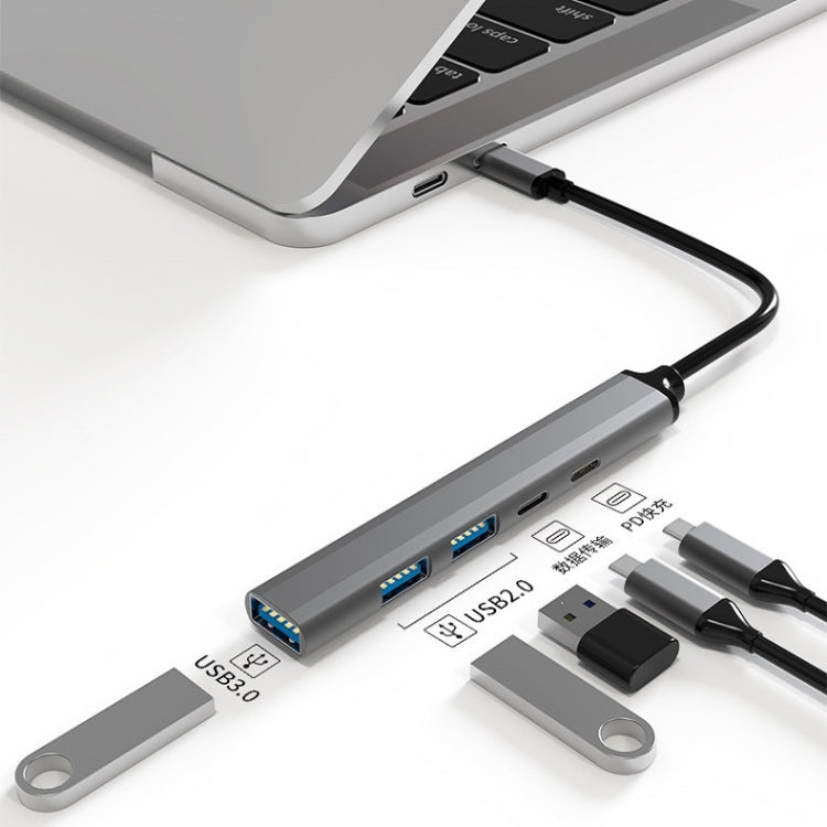 U5 Type-C Extender USB3.0 Splitter Multi-Port Expansion Dock, Number of interfaces: 5 in 1 (Type-C) - USB HUB by PMC Jewellery | Online Shopping South Africa | PMC Jewellery | Buy Now Pay Later Mobicred