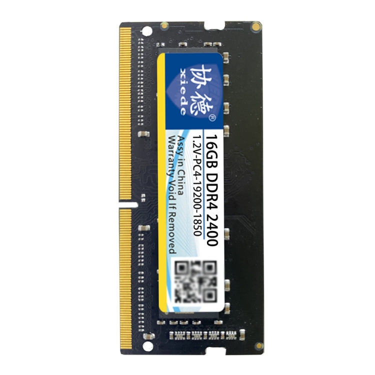 XIEDE X062 DDR4 NB 2400 Full Compatibility Notebook RAMs, Memory Capacity: 16GB - RAMs by XIEDE | Online Shopping South Africa | PMC Jewellery | Buy Now Pay Later Mobicred