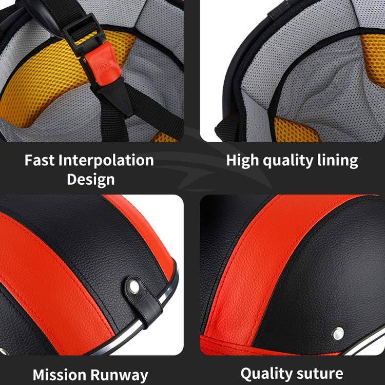 BSDDP A0322 Summer Half Helmet Lightweight Safety Helmet(Black) - Protective Helmet & Masks by BSDDP | Online Shopping South Africa | PMC Jewellery | Buy Now Pay Later Mobicred
