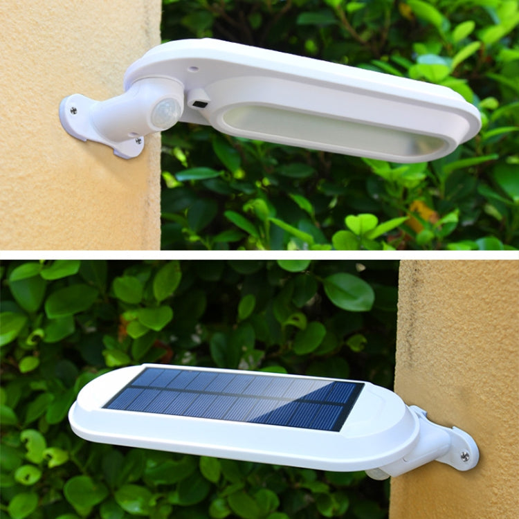 DS018 Solar Wall Lamp Outdoor Garden Induction Street Light(Black Shell Warm Light) - Street Lights by PMc TechLife | Online Shopping South Africa | PMc TechLife | Buy Now Pay Later Mobicred