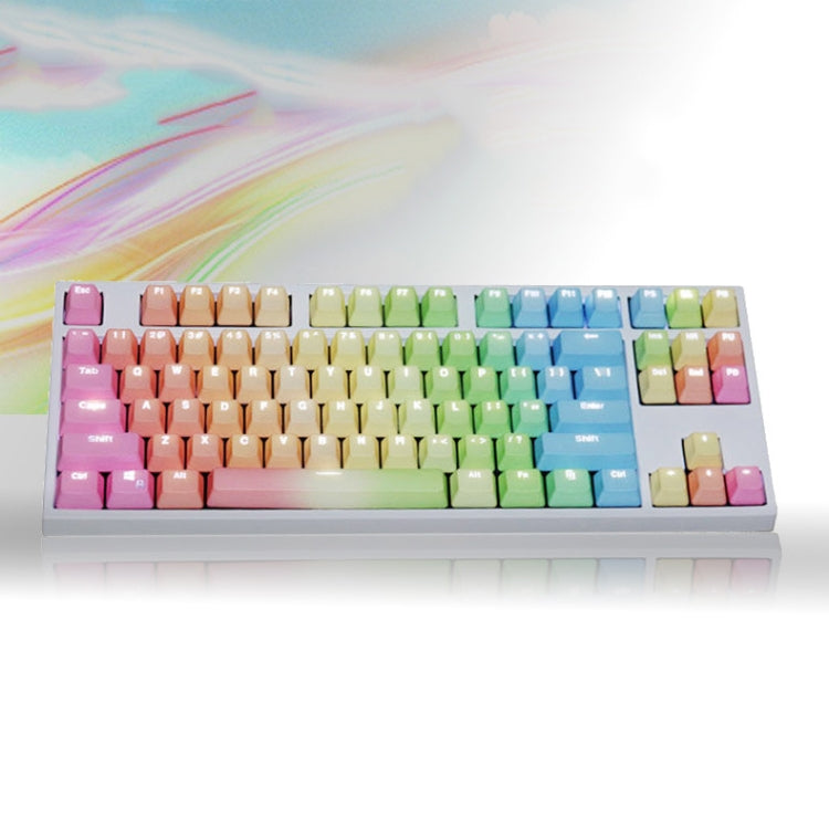 104 Keys Light-transmitting Dip-dyed Keycaps(Frost Blue) - Other by PMC Jewellery | Online Shopping South Africa | PMC Jewellery | Buy Now Pay Later Mobicred