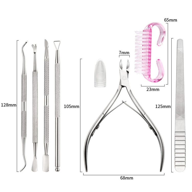 Stainless Steel Double Head Dead Skin Scissors Set, Specification: Set D - Grinding Tools & Accessories by PMC Jewellery | Online Shopping South Africa | PMC Jewellery | Buy Now Pay Later Mobicred