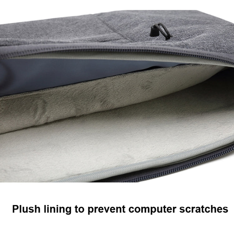 Zipper Type Polyester Business Laptop Liner Bag, Size: 13.3 Inch(Black) - 13.3 inch by PMC Jewellery | Online Shopping South Africa | PMC Jewellery | Buy Now Pay Later Mobicred