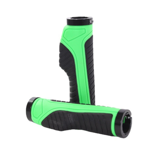 1 Pair Bicycle MTB Bike Handlebar Grips Rubber Anti-Slip Racing Bike Grip(Green) - Bicycle Grips by PMC Jewellery | Online Shopping South Africa | PMC Jewellery | Buy Now Pay Later Mobicred