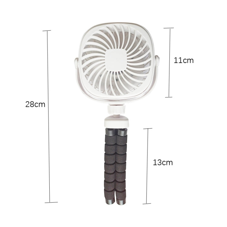 Octopus Stroller Deformation Fan Desktop Portable Handheld USB Small Fan, Colour: 2200mAh Pink - Electric Fans by PMC Jewellery | Online Shopping South Africa | PMC Jewellery | Buy Now Pay Later Mobicred