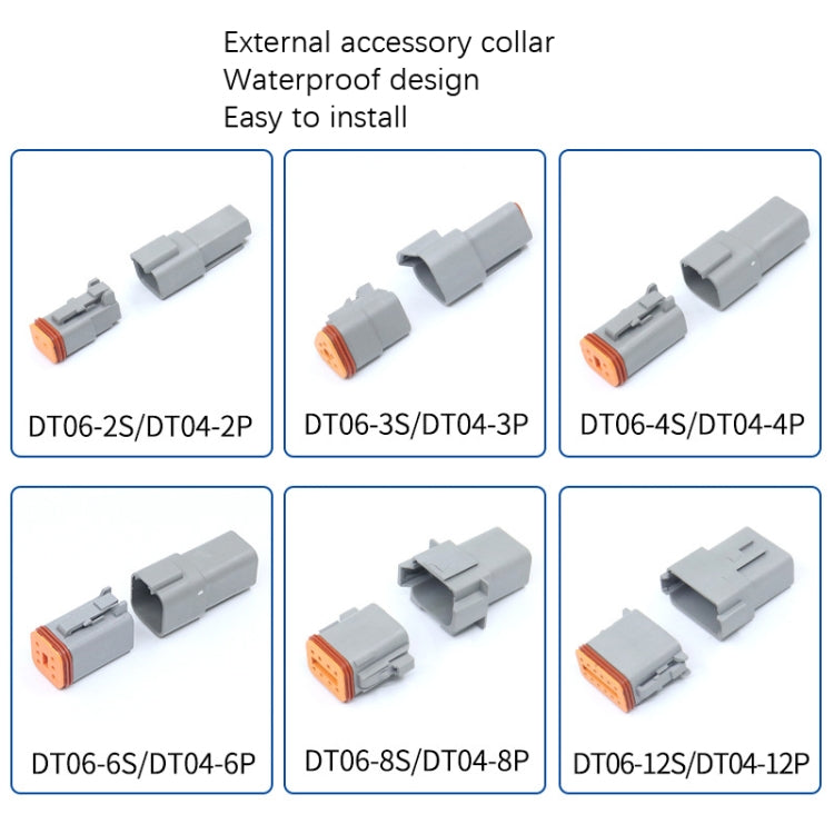 4 PCS DT04-3P / DT06-3S With Copper Car Waterproof Connector Conductive Connection Terminal - Booster Cable & Clip by PMC Jewellery | Online Shopping South Africa | PMC Jewellery | Buy Now Pay Later Mobicred