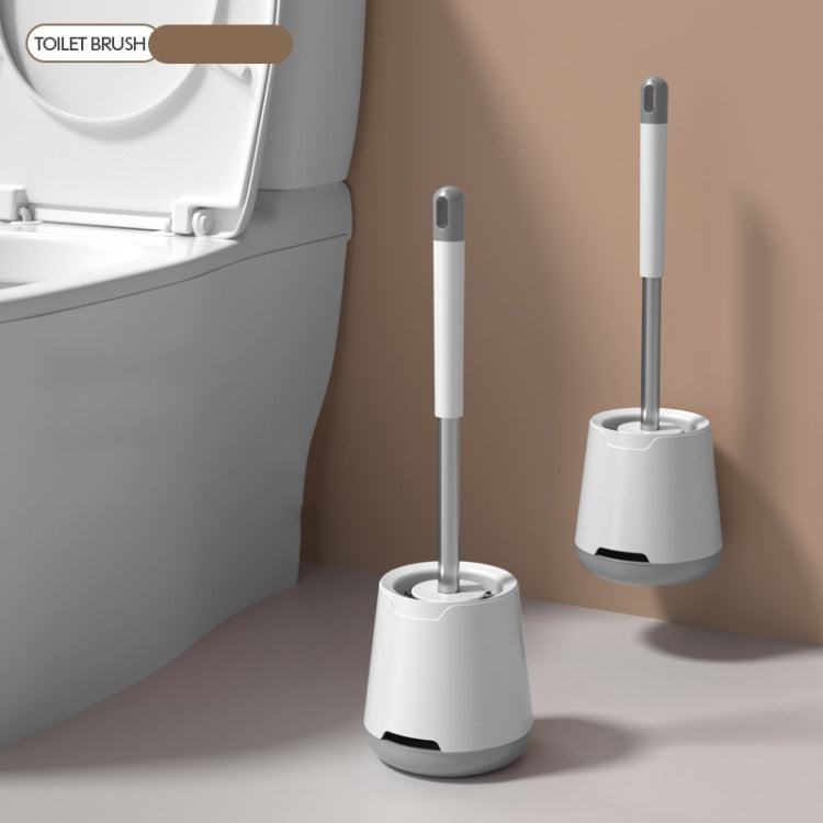 TPR Soft Glue Long-handle Toilet Brush with Base, Spec: Wall-mounted Type - Toilet Accessories by PMc TechLife | Online Shopping South Africa | PMc TechLife | Buy Now Pay Later Mobicred