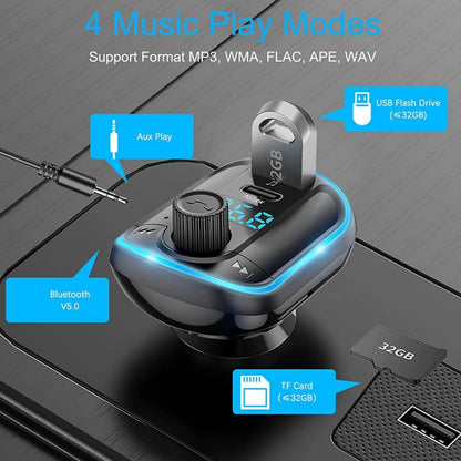 T829 Car Bluetooth Receiver MP3 FM Transmitter Bluetooth Player - Bluetooth Car Kits by PMC Jewellery | Online Shopping South Africa | PMC Jewellery | Buy Now Pay Later Mobicred