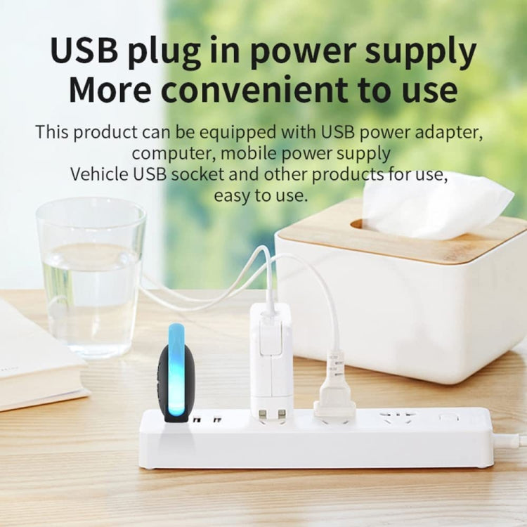 USB Car Mouse Repellent Ultrasonic Mosquito Insect Repellent With Atmosphere Light( White) - Outdoor Insect Repellent by PMC TechLife | Online Shopping South Africa | PMC TechLife | Buy Now Pay Later Mobicred