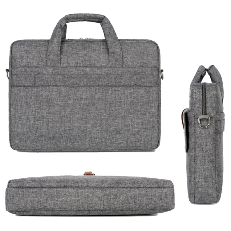 Multifunctional Wear-resistant Shoulder Handheld Laptop Bag, Size: 13 - 13.3 inch(Gray) - 13.3 inch by PMC Jewellery | Online Shopping South Africa | PMC Jewellery | Buy Now Pay Later Mobicred