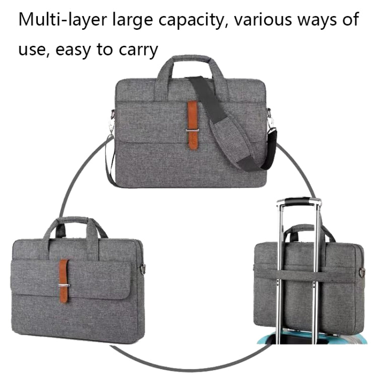 Multifunctional Wear-resistant Shoulder Handheld Laptop Bag, Size: 17 - 17.3 inch(Gray) - 15.6 - 17 inch by PMC Jewellery | Online Shopping South Africa | PMC Jewellery | Buy Now Pay Later Mobicred