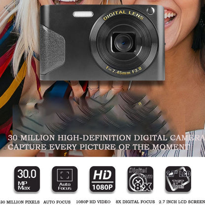 C8 4K  2.7-inch LCD Screen HD Digital Camera Retro Camera,Version: 30W Standard Version  White - Video Cameras by PMC Jewellery | Online Shopping South Africa | PMC Jewellery | Buy Now Pay Later Mobicred