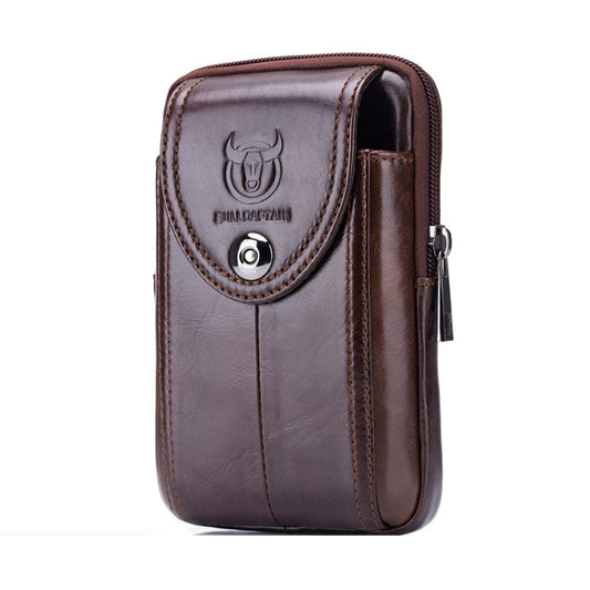 BULL CAPTAIN  Leather Multifunctional Waist Bag For Men(Brown-07) - Wallets by BULL CAPTAIN | Online Shopping South Africa | PMC Jewellery | Buy Now Pay Later Mobicred