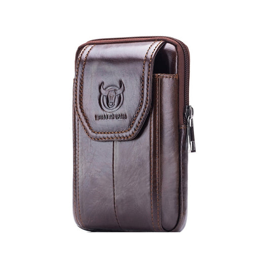 BULL CAPTAIN  Leather Multifunctional Waist Bag For Men(Brown-08) - Wallets by BULL CAPTAIN | Online Shopping South Africa | PMC Jewellery | Buy Now Pay Later Mobicred