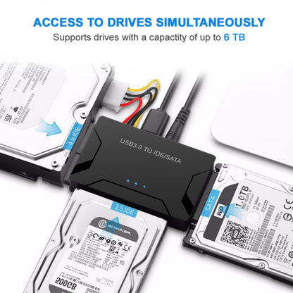 USB3.0 To SATA / IDE Easy Drive Cable External Hard Disk Adapter, Plug Specifications: US Plug - USB to IDE / SATA by PMC Jewellery | Online Shopping South Africa | PMC Jewellery | Buy Now Pay Later Mobicred