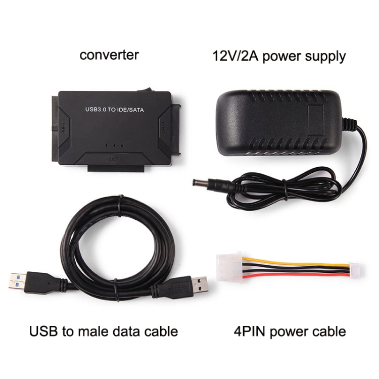 USB3.0 To SATA / IDE Easy Drive Cable External Hard Disk Adapter, Plug Specifications: US Plug - USB to IDE / SATA by PMC Jewellery | Online Shopping South Africa | PMC Jewellery | Buy Now Pay Later Mobicred