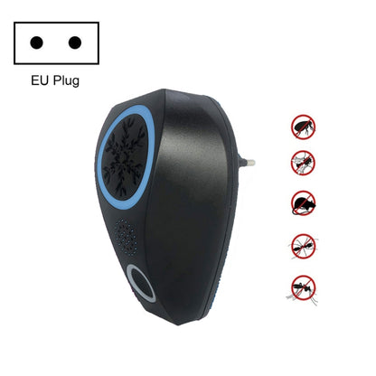 Snowflake Ultrasonic Mosquito Repellent Mouse Repellent, Specification: EU Plug(Black) - Repellents by PMC Jewellery | Online Shopping South Africa | PMC Jewellery | Buy Now Pay Later Mobicred