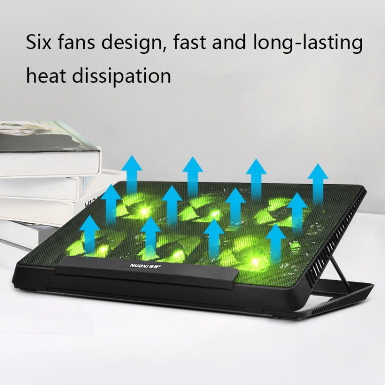 NUOXI H8 Metal Mesh Laptop Cooling Base(Black) - free shipping - PMC Jewellery - Order now!