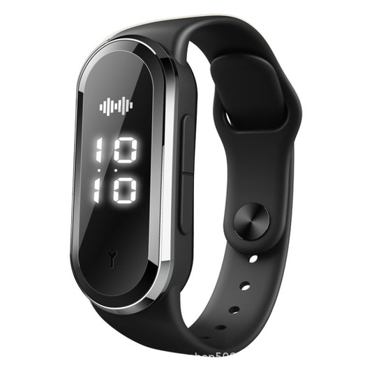 M21  Ultrasonic Mosquito Repellent Bracelet with Step Counter & Clock & Temperature Function(Black) - Repellent Wristband by PMC Jewellery | Online Shopping South Africa | PMC Jewellery | Buy Now Pay Later Mobicred