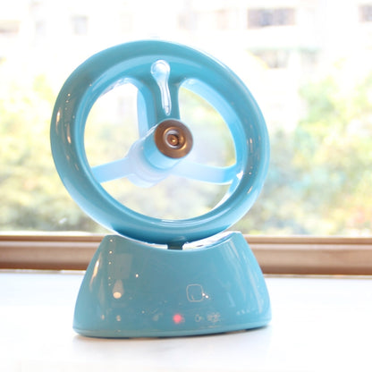 Mini USB Rechargeable Spray Fan Student Dormitory Office Desktop Mute Fan(Glossy Blue) - Electric Fans by PMC Jewellery | Online Shopping South Africa | PMC Jewellery | Buy Now Pay Later Mobicred