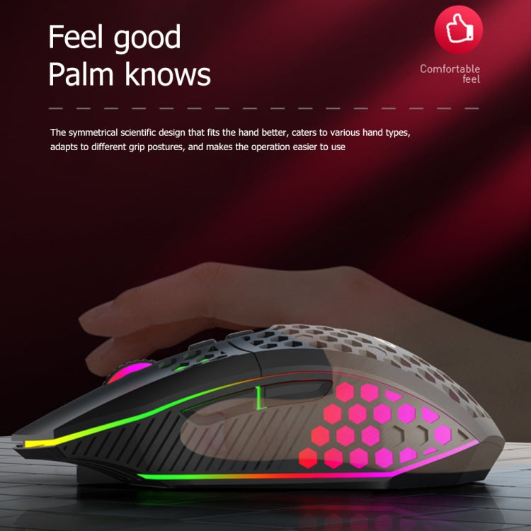 FMOUSE  X801 8 Keys 1600DPI Hollow Luminous Gaming  Office Mouse,Style: Black Wired - Wireless Mice by FMOUSE | Online Shopping South Africa | PMC Jewellery | Buy Now Pay Later Mobicred